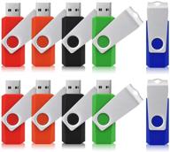 флеш-накопитель juanwe 32гб usb 2.0 с дизайном поворотного механизма 💾 memory stick - черный/красный/синий/зеленый/оранжевый (5 смешанных цветов), для пк/ноутбука/внешнего хранилища данных логотип