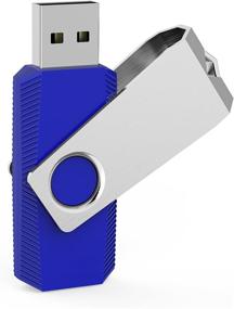 img 1 attached to Флеш-накопитель JUANWE 32ГБ USB 2.0 с дизайном поворотного механизма 💾 Memory Stick - Черный/Красный/Синий/Зеленый/Оранжевый (5 смешанных цветов), для ПК/Ноутбука/Внешнего хранилища данных