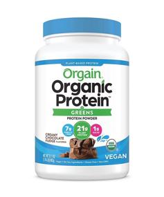 img 4 attached to 🌱 Orgain Organic Protein & Greens Plant Based Protein Powder, Creamy Chocolate Fudge - 21g Protein, Vegan, Gluten Free, Non-GMO, 1.94 Lb, 1 Count (Packaging May Vary)