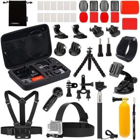img 4 attached to 📷 Luxebell Accessories Kit for AKASO/DJI/GoPro Action Cameras - Enhance Your Shooting Experience with Hero 9 8 7 6 5 Black Sliver Max Session Fusion SJ4000 SJ5000
