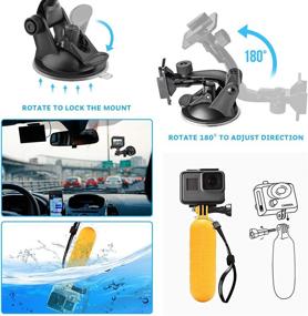 img 1 attached to 📷 Luxebell Accessories Kit for AKASO/DJI/GoPro Action Cameras - Enhance Your Shooting Experience with Hero 9 8 7 6 5 Black Sliver Max Session Fusion SJ4000 SJ5000