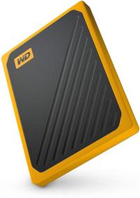 img 1 attached to 💽 500GB My Passport Go SSD Amber Portable External Storage by WD, USB 3.0 - WDBMCG5000AYT-WESN