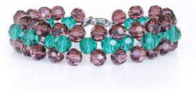 img 3 attached to DIY Bracelet Kit by Divine Gemstones: Create Stunning Bracelets for Women, Teens, and Adults. Design One Beautiful Bracelet with Ease. Available in Burgundy Purple/Green