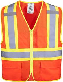 img 4 attached to Enhance Visibility 👷 with Reflective High-Visibility Safety Vests