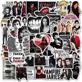 img 4 attached to 50PCS The Vampire Diaries Sticker For Water Bottle Skateboard Luggage Trolley Laptop Doodle Cool Sticker (The Vampire Diaries)