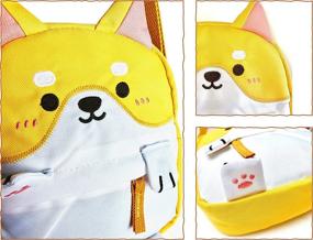 img 3 attached to Cute Kawaii Dog Messenger Bag - Shiba Inu Crossbody Purse for Kids, Junior, and Teen Girls – Fashionable and Functional