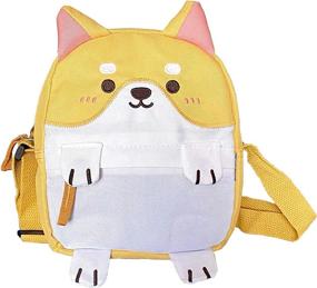 img 4 attached to Cute Kawaii Dog Messenger Bag - Shiba Inu Crossbody Purse for Kids, Junior, and Teen Girls – Fashionable and Functional