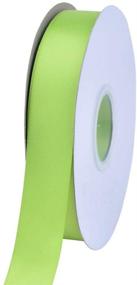 img 3 attached to 🎀 Apple Green Solid Double Face Satin Ribbon, 1 Inch Width, 50 Yards per Roll - Ideal for DIY Hair Accessories, Scrapbooking, Gift Packaging, Party Decoration, and Wedding Flowers