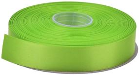 img 1 attached to 🎀 Apple Green Solid Double Face Satin Ribbon, 1 Inch Width, 50 Yards per Roll - Ideal for DIY Hair Accessories, Scrapbooking, Gift Packaging, Party Decoration, and Wedding Flowers