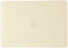 img 2 attached to 🟨 Se7enline MacBook Pro 13 inch Case Cover for M1 A2338/A2251/A2289, Compatible with MacBook Pro 2021/2020, Touch Bar, Sleeve, Keyboard Cover, Screen Protector, Dust Plug - Mellow Yellow