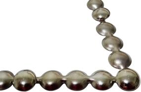 img 2 attached to 💺 Silver Upholstery Nailhead Trim, Short Silver Upholstery Nails/Tack in 4-inch Strips with 11mm Head Diameter, Covers 6 Meters (6.6 Yards) Nickel/Silver Finish - Decotacks DX0511NI-S6M