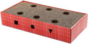 img 2 attached to PAWNIE Cardboard Cat Scratcher and Resting Lounge Pad: Eco-Friendly, Recyclable Material for Cats, Great Toy