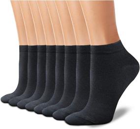 img 4 attached to 🧦 Charmking 8 Pairs Ankle Socks for Women - Non Slip, Cotton, No Show, Classic Low Cut Casual Socks