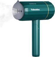 👕 1200w portable clothes steamer, tobeelec handheld garment steamer with water tank | travel & home use | powerful wrinkle remover for lightweight fabrics logo
