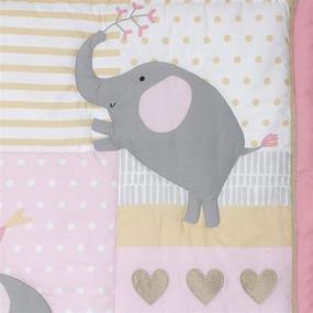 img 2 attached to Bedtime Originals Eloise 3-Piece Crib Bedding Set: Delicate Pink Dreamland