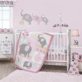 img 4 attached to Bedtime Originals Eloise 3-Piece Crib Bedding Set: Delicate Pink Dreamland