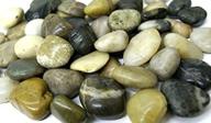 🌈 vibrant mixed color river rocks: 5.5 lb. bag (3/4" to 1 1/2") - perfect for landscaping and crafts logo