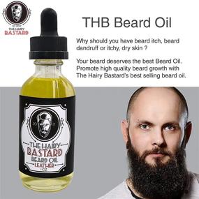 img 1 attached to 🧔 THB All Natural Beard Oil: Grapeseed & Jojoba Infused, Boosts Growth, Smoothens & Strengthens (1 Oz) - Leather Scented