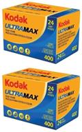 📸 kodak ultramax 400 color negative film - iso 400, 35mm, 24 exposures - 2 pack bundle logo