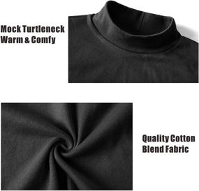 img 1 attached to 👕 Men's Knitted Sweatshirts - Derminpro Turtleneck T-Shirts for T-Shirts & Tanks