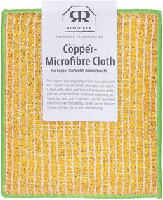 img 2 attached to 🧼 Redecker Dual Sided Copper and Microfiber Cleaning Cloth: Non-Abrasive Scrubbing & Absorbent Wiping Power, 8 x 6 inches, Machine Washable, Made in Netherlands
