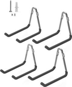 img 4 attached to Organize Your Garage with POETISKE Heavy Duty Utility Hook - Wall-mounted Garage Storage 4 PACK