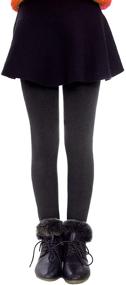 img 3 attached to 👖 Tengo Winter Fleece Elastic Leggings: Cozy Girls' Clothing At Its Finest