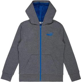img 1 attached to PUMA Sherpa Hoodie Jacket X Small Boys' Clothing