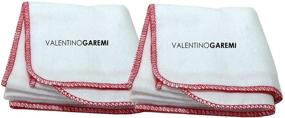 img 4 attached to VALENTINO GAREMI 2 Premium Cotton Polishing Cleaning Cloths for Shoes, Leather Furniture, Musical Instruments, Fabrics, Seats, Chairs, Glass Desk Tops - Shining, Buffing, Disinfecting