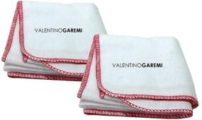 img 3 attached to VALENTINO GAREMI 2 Premium Cotton Polishing Cleaning Cloths for Shoes, Leather Furniture, Musical Instruments, Fabrics, Seats, Chairs, Glass Desk Tops - Shining, Buffing, Disinfecting