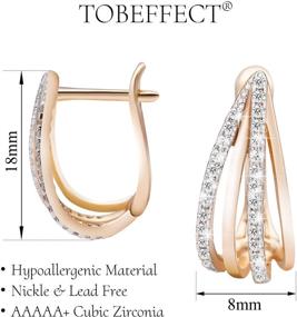 img 2 attached to Dainty and Hypoallergenic 14K Gold Hoop Earrings for Women with Sensitive Ears