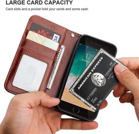 img 1 attached to Bocasal IPhone 8 Plus IPhone 7 Plus Wallet Case With Card Holder PU Leather Magnetic Detachable Kickstand Shockproof Wrist Strap Removable Flip Cover For IPhone 7/8 Plus 5
