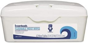 img 1 attached to Boardwalk Flushable Moist Wipes Fresh
