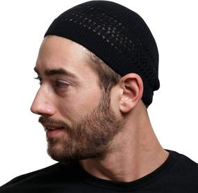 img 4 attached to 🧢 SnugZero - 100% Cotton Lattice-Knit Skull Cap Beanie Kufi - Stylish Solid Color and Cool Design for Everyday Wear with Improved SEO