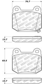 img 2 attached to 🔥 Улучшенные тормозные колодки StopTech 309.09610 Sport с шайбами и крепежными элементами для превосходного качества работы.