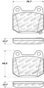 img 1 attached to 🔥 Улучшенные тормозные колодки StopTech 309.09610 Sport с шайбами и крепежными элементами для превосходного качества работы.