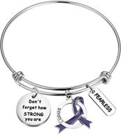 🎗️ don't forget how strong you are: myospark fibromyalgia purple ribbon bracelet - a meaningful fibromyalgia awareness & inspirational gift for fighters logo