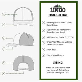 img 1 attached to 🧢 LINDO Trucker Hat - Ideal for Outdoor Adventures