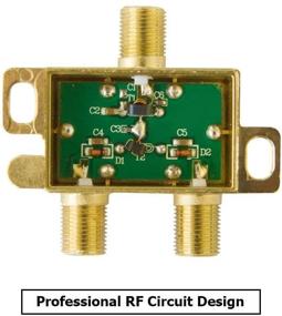 img 3 attached to 📺 ANTOP 2-путевой телевизионный разветвитель сигнала - высокопроизводительный цифровой коаксиальный кабельный разветвитель (Модель: 43235-116317) для спутникового/кабельного телевидения - 2ГГц-5-2050МГц