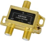 📺 antop 2-way tv signal splitter - high performance digital coax cable splitter (model: 43235-116317) for satellite/cable tv antenna - 2ghz-5-2050mhz logo