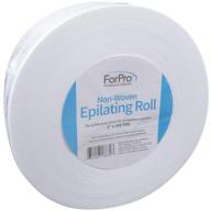 forpro non-woven epilating roll: tear-resistant, lint-free, 3” x 100 yards, white - effective hair removal solution logo