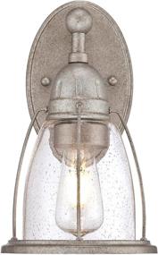 img 3 attached to 🌙 Stylish Westinghouse Lighting 6351000 North Shore Indoor Wall Fixture - Weathered Steel Finish, Clear Seeded Glass