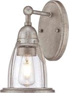 🌙 stylish westinghouse lighting 6351000 north shore indoor wall fixture - weathered steel finish, clear seeded glass логотип