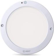 💡 s nmt motion sensor led ceiling light 1200 lumens, 100w equivalent for laundry rooms, stairs, basements, toilets, porches, closets, hallways, indoor & outdoor, warm white 3000k логотип