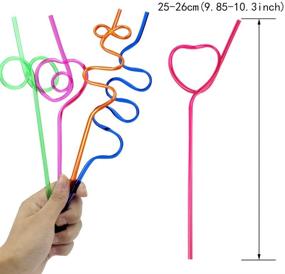 img 1 attached to 🥤 Tomnk 60pcs Crazy Straws: Colorful, Twisted, and Fun Drinking Straws for Kids' Birthday Parties!