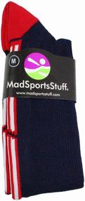 img 3 attached to 🧦 SEO-Optimized Over The Calf Socks: Patriot USA Flag Stars and Stripes Design