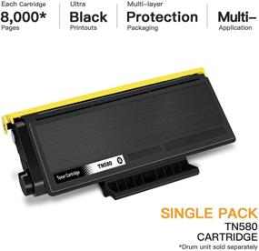 img 3 attached to 🖨️ E-Z Ink (TM) High Yield Compatible Toner Cartridge for Brother TN580 TN650 TN550 TN620 - Ideal for HL-5370DW, HL-5340D, DCP-8060, DCP-8065DN, HL-5240, HL-5250DN, MFC-8660DN (Black, 1 Pack)