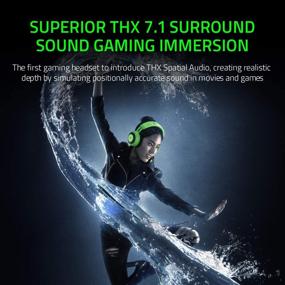 img 3 attached to Razer Kraken Tournament Edition: THX 7.1 Surround Sound Gaming Headset - USB DAC, Noise Cancelling Mic - PC, PS4, PS5, Nintendo Switch, Xbox One, Xbox Series X & S, Mobile - Green