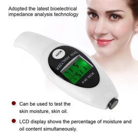 img 2 attached to 📊 FATUXZ Portable Digital Skin Analyzer Pen with LCD Display - Skin Detector, Moisture Tester & Oil Analysis Machine for Travel, Home, Beauty Salon - Skin Care Monitor