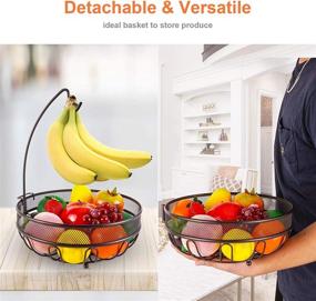 img 1 attached to 🍌 Bextsrack Basket Banana Kitchen Counter: Organize Your Countertop in Style